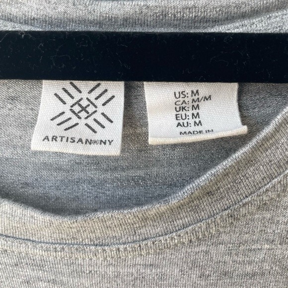 Artisan NY Gray Supersoft T-Shirt Size M - Picture 3 of 3